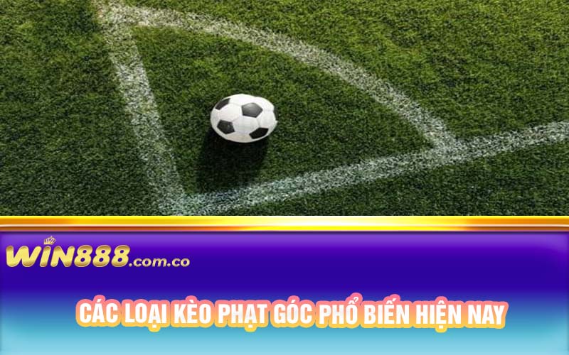 Các loại kèo phạt góc phổ biến hiện nay